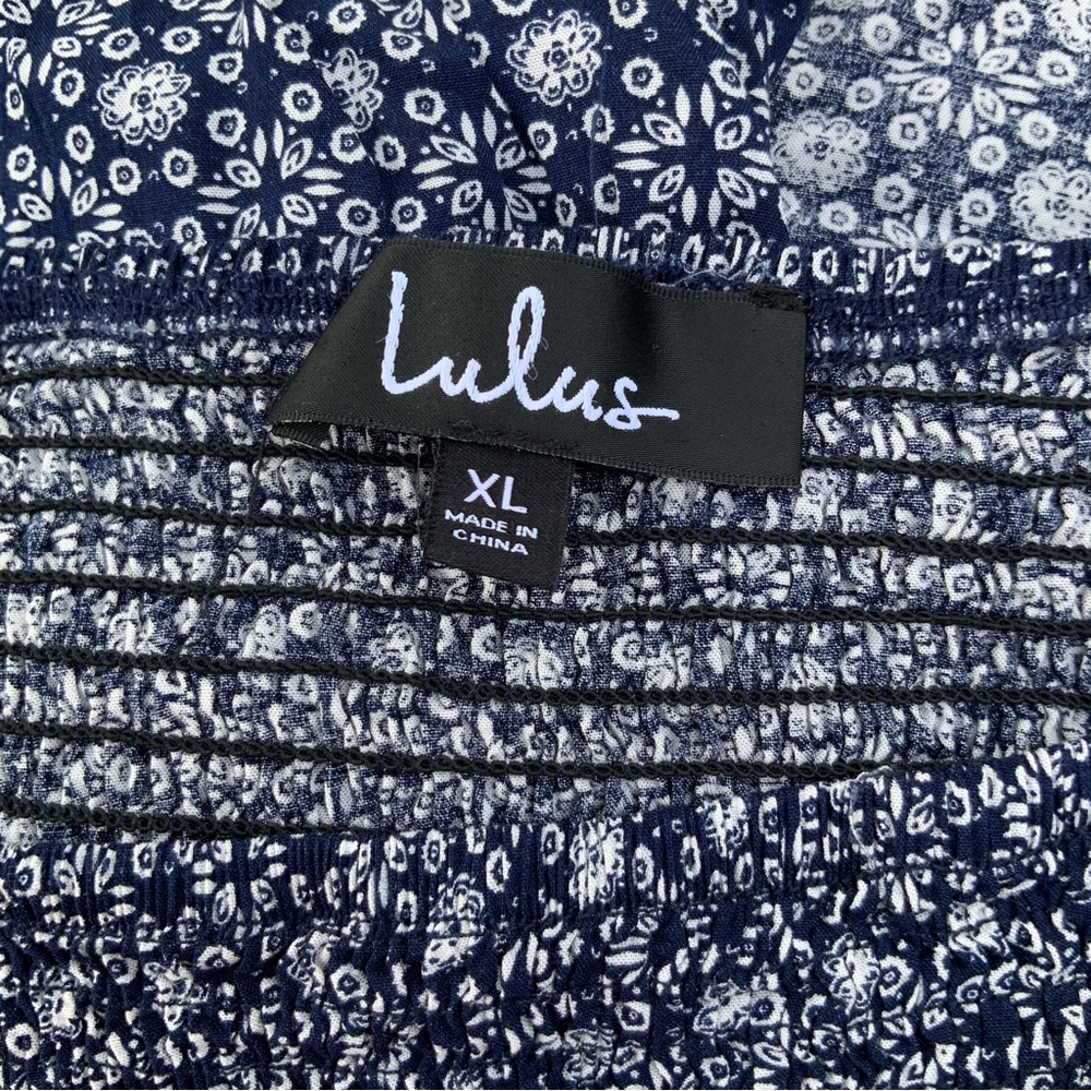 Lulu’s Catch the Sun Navy Blue Off Shoulder Maxi Dress - Picture 13 of 14